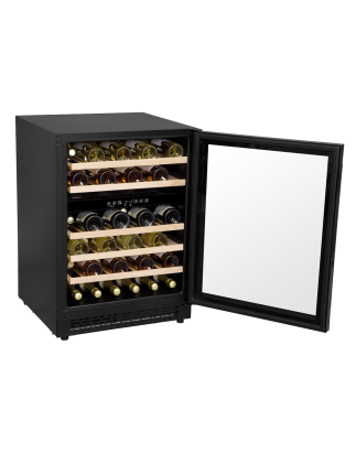 Baridi 46 Bottle Wine Cellar Fridge with Digital Touch Screen Controls, Black