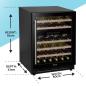 Baridi 46 Bottle Wine Cellar Fridge with Digital Touch Screen Controls, Black