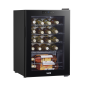 Baridi Wine Cooler/Fridge, Digital Touchscreen Controls, LED Light, 20 Bottle - Black