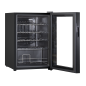 Baridi Wine Cooler/Fridge, Digital Touchscreen Controls, LED Light, 20 Bottle - Black