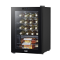 Baridi Wine Cooler/Fridge, Digital Touchscreen Controls, LED Light, 20 Bottle - Black