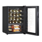 Baridi Wine Cooler/Fridge, Digital Touchscreen Controls, LED Light, 20 Bottle - Black