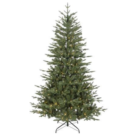 Dellonda Pre-Lit 5ft Hinged Christmas Tree with Warm White LED Lights & PE/PVC Tips