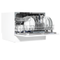 Baridi Compact Tabletop Dishwasher 6 Place Settings, 6 Programmes, Low Noise, 6.5L Cycle, Start Delay - White