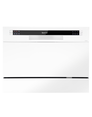 Baridi Compact Tabletop Dishwasher 6 Place Settings, 6 Programmes, Low Noise, 6.5L Cycle, Start Delay - White