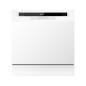 Baridi Compact Tabletop Dishwasher 8 Place Settings, 6 Programmes, Low Noise, 8L Cycle, Start Delay - White