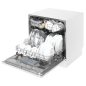 Baridi Compact Tabletop Dishwasher 8 Place Settings, 6 Programmes, Low Noise, 8L Cycle, Start Delay - White