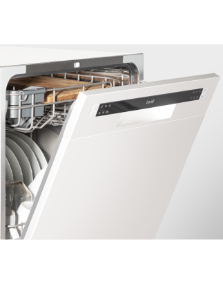 Baridi Compact Tabletop Dishwasher 8 Place Settings, 6 Programmes, Low Noise, 8L Cycle, Start Delay - White