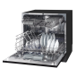 Baridi Compact Tabletop Dishwasher 8 Place Settings, 6 Programmes, Low Noise, 8L Cycle, Start Delay - Black