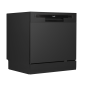 Baridi Compact Tabletop Dishwasher 8 Place Settings, 6 Programmes, Low Noise, 8L Cycle, Start Delay - Black