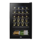 Baridi 24 Bottle Wine Cooler Fridge with Digital Touch Screen Controls & LED Light, Black