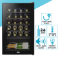 Baridi 24 Bottle Wine Cooler Fridge with Digital Touch Screen Controls & LED Light, Black