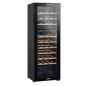 Baridi 44 Bottle Dual Zone Wine Cooler, Fridge with Digital Touchscreen Controls, Wooden Shelves & LED Light, Black