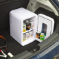 Baridi 15L Mini Fridge Cooler & Warmer, 12V/230V, Perfect for Car, Bedroom, Camping, Makeup, White - DH94