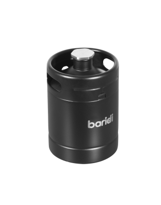 Baridi Growler Keg 2L, Matte Black suitable for Soft Drinks and Beer