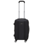 Dellonda Ensemble de 3 valises à bagages légères avec serrure ABS TSA Noir