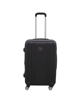 Dellonda 3-Piece Lightweight Luggage Suitcase Trolley Set ABS TSA Lock Black