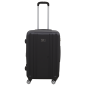 Dellonda Ensemble de 3 valises à bagages légères avec serrure ABS TSA Noir