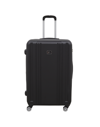 Dellonda Ensemble de 3 valises à bagages légères avec serrure ABS TSA Noir