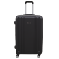 Dellonda Ensemble de 3 valises à bagages légères avec serrure ABS TSA Noir