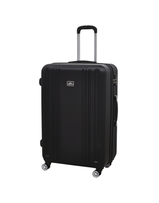 Dellonda Ensemble de 3 valises à bagages légères avec serrure ABS TSA Noir