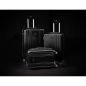 Dellonda 3-Piece Lightweight Luggage Suitcase Trolley Set ABS TSA Lock Black