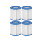 Cartouche filtrante de piscine Dellonda, à utiliser pour DL19 et DL20, paquet de 4