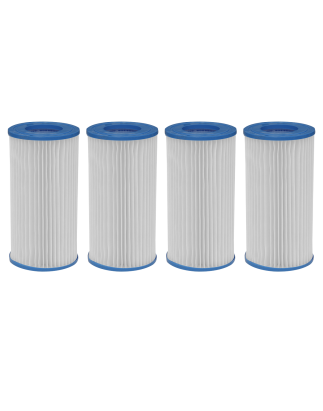 Dellonda Swimming Pool Filter Cartridge, Use for DL22, Pack of 4