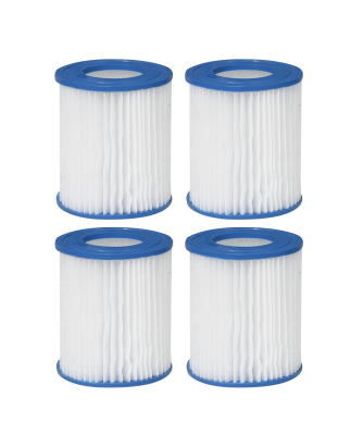 Dellonda Swimming Pool Filter Cartridge, Use for DL18 & DL21, Pack of 4