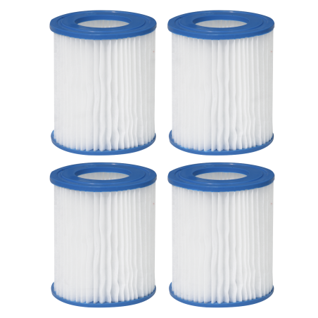 Dellonda Swimming Pool Filter Cartridge, Use for DL18 & DL21, Pack of 4