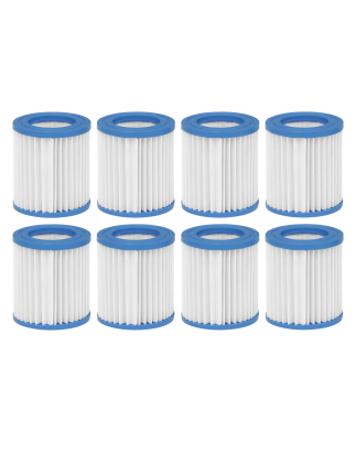 Dellonda Swimming Pool Filter Cartridge, Use For DL19 & DL20, Pack of 8