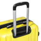 Ensemble de bagages Dellonda 3 pièces en ABS avec serrure à combinaison intégrée approuvée par la TSA - Jaune - DL124