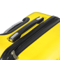 Ensemble de bagages Dellonda 3 pièces en ABS avec serrure à combinaison intégrée approuvée par la TSA - Jaune - DL124