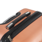 Dellonda 3-Piece Lightweight ABS Luggage Set with Integrated TSA Approved Combination Lock - Rose Gold - DL125