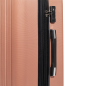 Dellonda 3-Piece Lightweight ABS Luggage Set with Integrated TSA Approved Combination Lock - Rose Gold - DL125