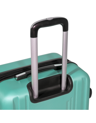 Dellonda Set 3-Piece Lightweight ABS Luggage Set with Integrated TSA Approved Combination Lock - Teal - DL126