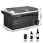 Dellonda 75L Portable Dual Zone Compressor Car Camping Fridge/Freezer 12/24V