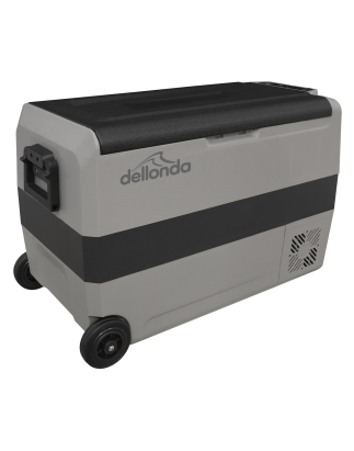 Dellonda 50L Portable Dual Zone Compressor Car Camping Fridge/Freezer 12/24V