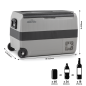 Dellonda 50L Portable Dual Zone Compressor Car Camping Fridge/Freezer 12/24V