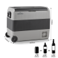 Dellonda 60L Portable Dual Zone Compressor Car Camping Fridge/Freezer 12/24V