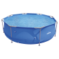 Dellonda 10ft Steel Frame Swimming Pool Round with Filter Pump, Blue