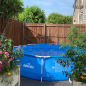 Dellonda 12ft Steel Frame Swimming Pool Round with Filter Pump, Blue