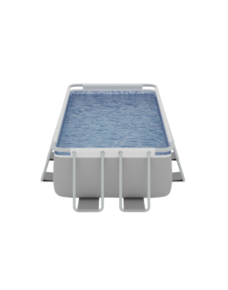 Dellonda 13ft Deluxe Steel Swimming Pool with Filter Pump