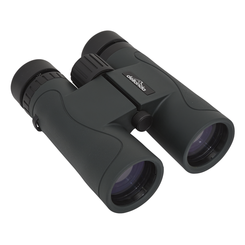 Dellonda 10x42mm Roof Prism BAK4 Binoculars, Waterproof & Fogproof with Case & Lens Caps