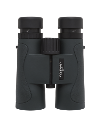 Dellonda 10x42mm Roof Prism BAK4 Binoculars, Waterproof & Fogproof with Case & Lens Caps