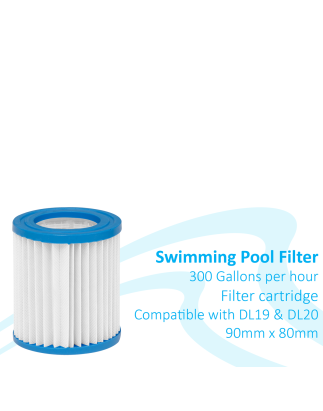 Dellonda Swimming Pool Filter Cartridge, Use For DL19 & DL20