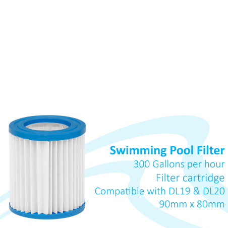 Dellonda Swimming Pool Filter Cartridge, Use For DL19 & DL20