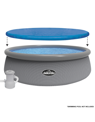 Dellonda Swimming Pool Top Cover with Rope Ties for DL18