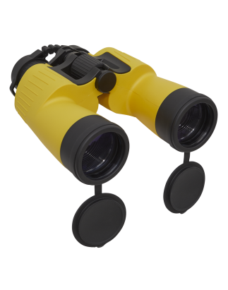 Dellonda 7x50mm Porro Prism BAK4 Binoculars, Waterproof & Fogproof with Case and Lens Caps