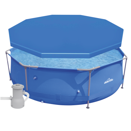 Dellonda Swimming Pool Top Cover with Rope Ties for DL19